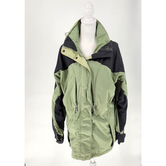 Columbia Core Womens Green Gray Interchange 3-in-1 Snow Ski Winter Jacket Size L - Picture 3 of 14